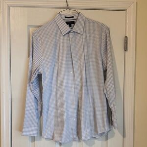 Banana Republic Light Blue Gingham Shirt